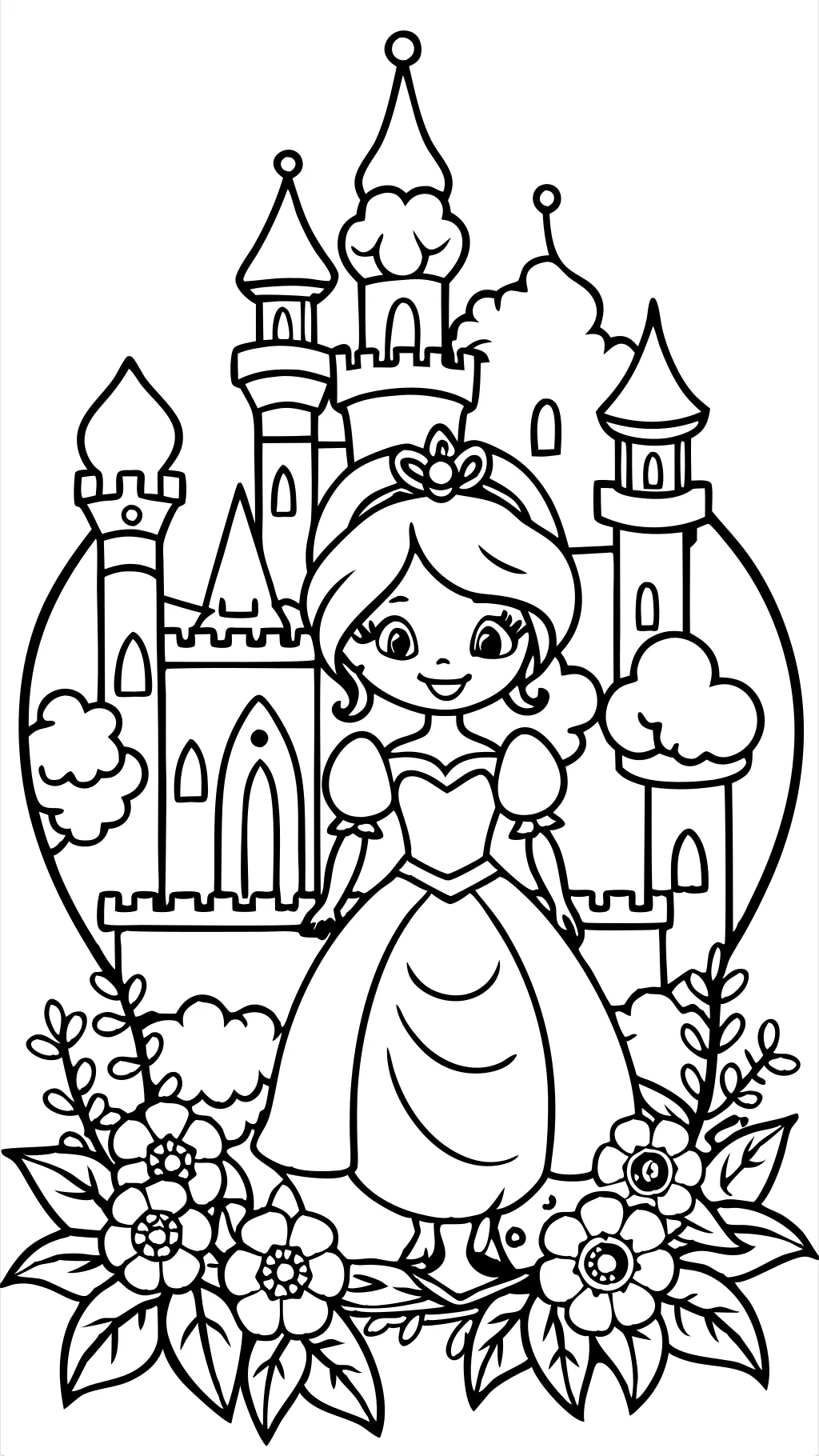 Páginas para colorear de Disney Princess imprimibles